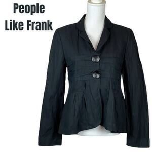 Anthropologie People Like Frank Black Whimsy Goth Party Event Jacket Size 6